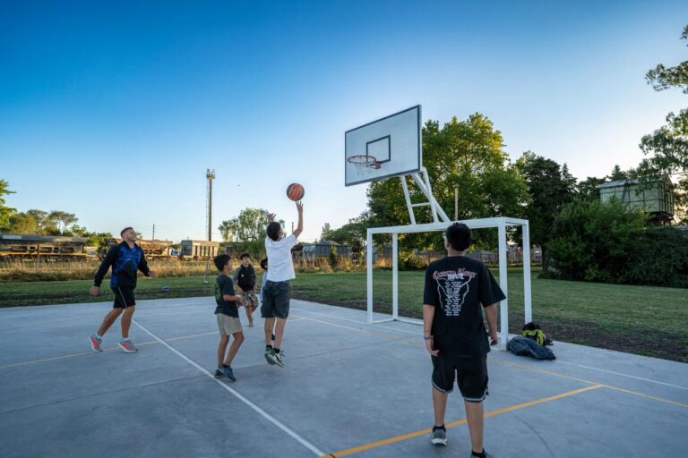 Inauguración oficial del playón deportivo de Hinojo