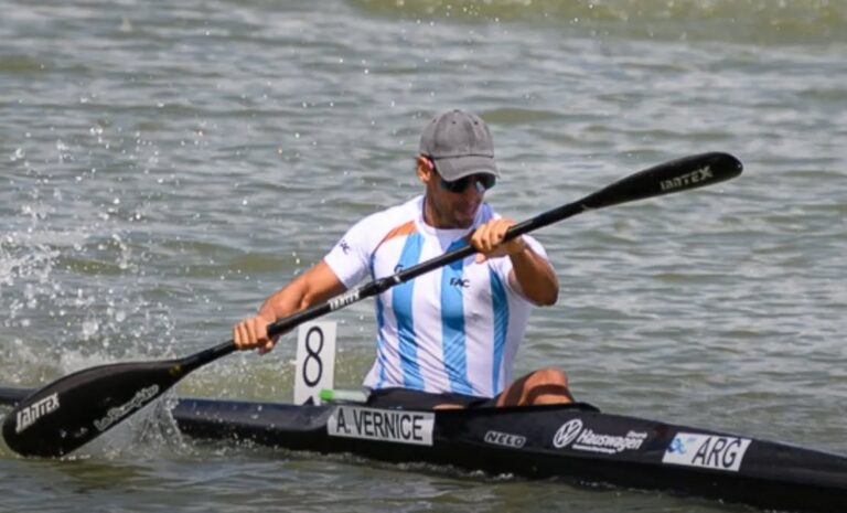 Sobresaliente actuación de Agustín Vernice en la Copa del Mundo de Canotaje