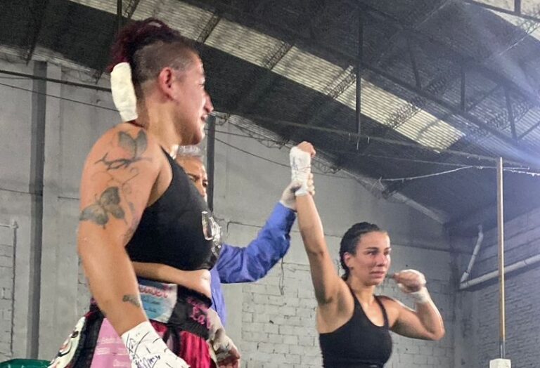Pese a perder en fallo dividido Lorena Agoutborde hizo una gran pelea y  dejó una buena imagen