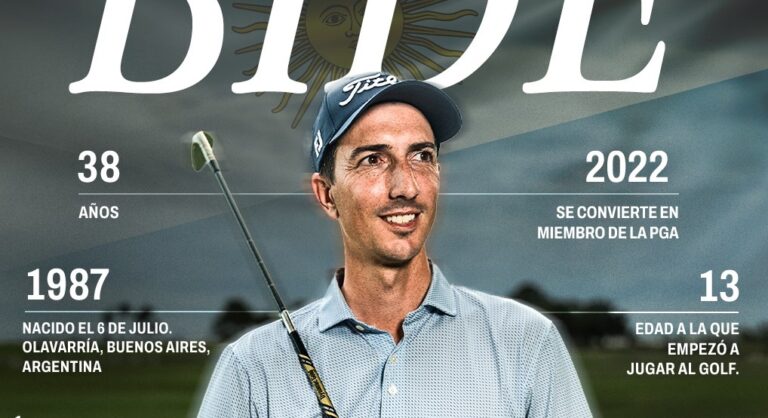 Federico Bidé entre los mejores golfistas del mundo