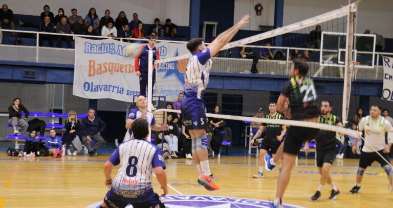 Victoria sin atenuantes de Racing en voley ante Mariano Moreno por la Liga del Centro