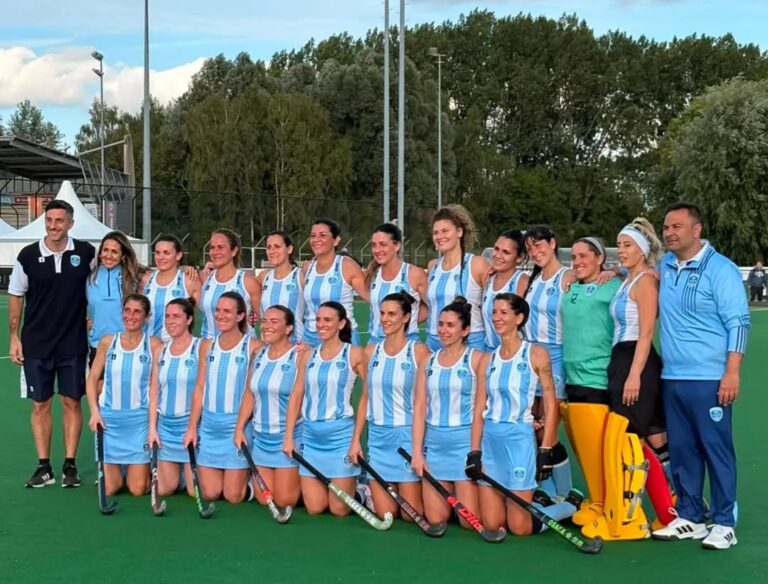 Lucrecia González en el Mundial Máster de hockey sobre césped en Países Bajos