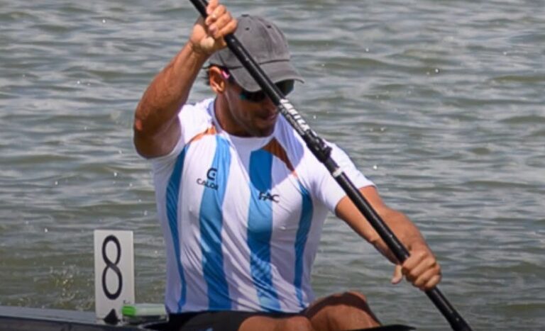 Agustín Vernice  en la Copa del Mundo de  Canotaje en Montreal